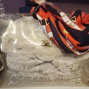 -Hermès Kelly PVC Vinyl Souvenir Travel Top Handle Tote